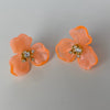 Floral Studs- Orange