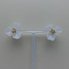Floral Studs- White