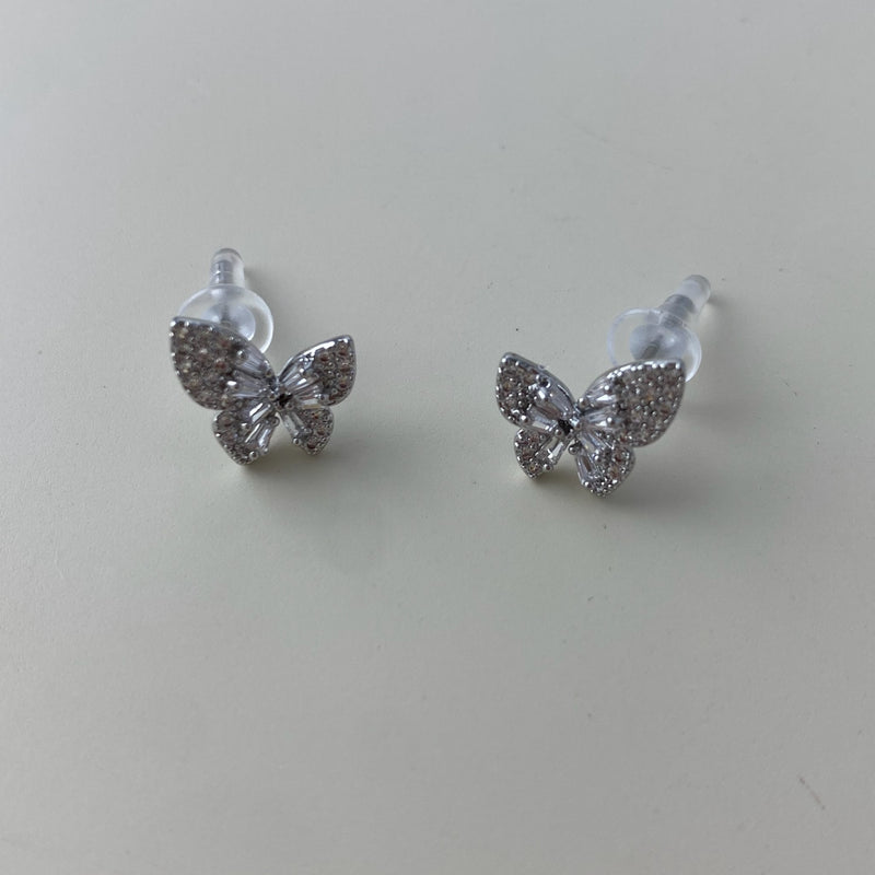 Mariposa Studs- Silver