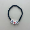 Mahjong Tile Beaded Bracelets- Black