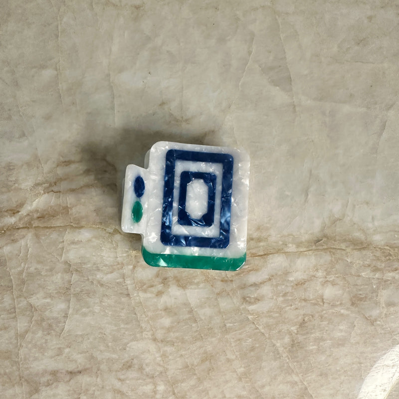 Mahjong Tile Hair Clips