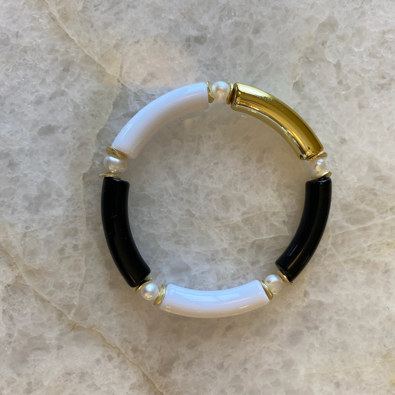 Mini Mac Bracelet with Pearls