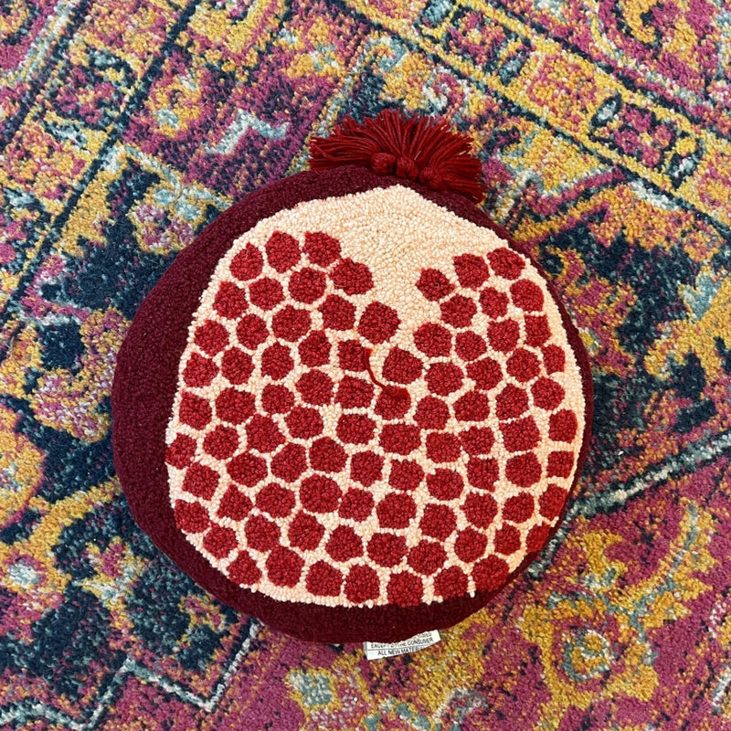 Pomegranate throw pillow