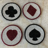Beaded Suit of Cards Coaster Set