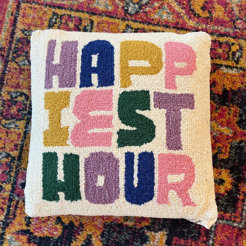 “Happiest Hour” Throw Pillow