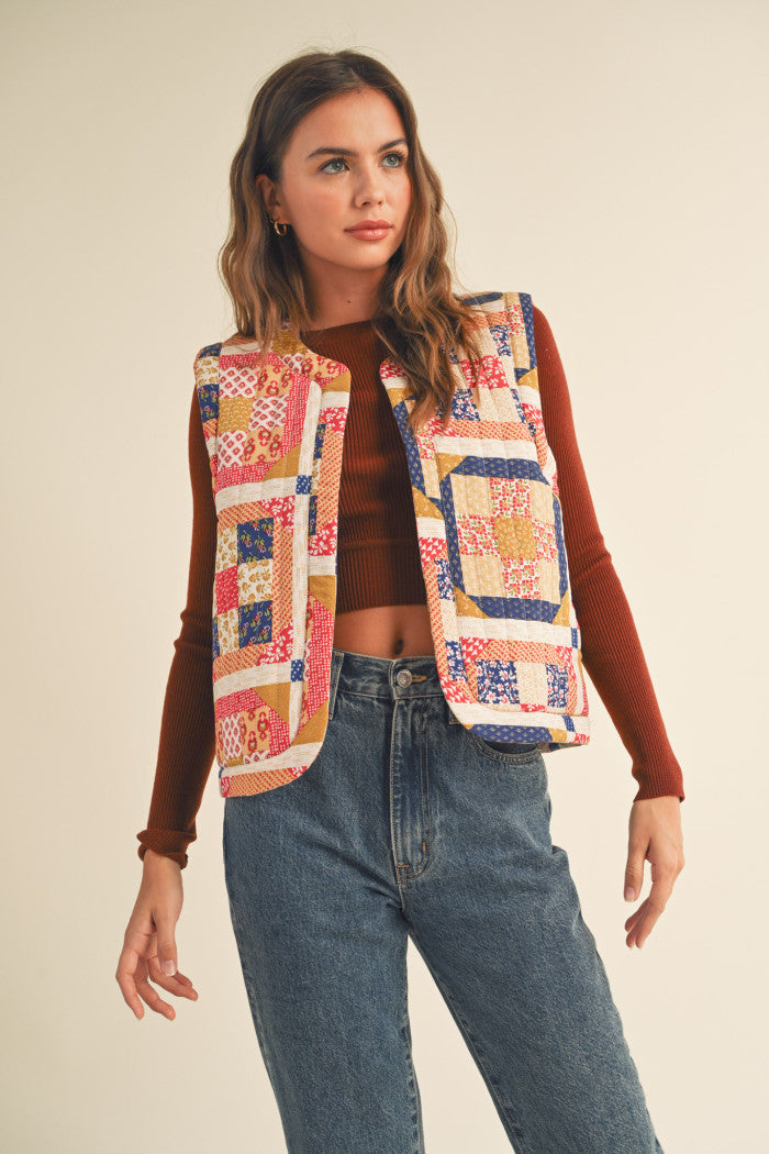 Patchwork Quilted Vest