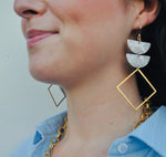 Double Acrylic Earrings