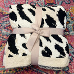 Abstract Cow Print Blanket