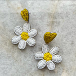 Beaded Earrings - Flower