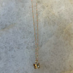 Gold Butterfly Enamel Charm Choker