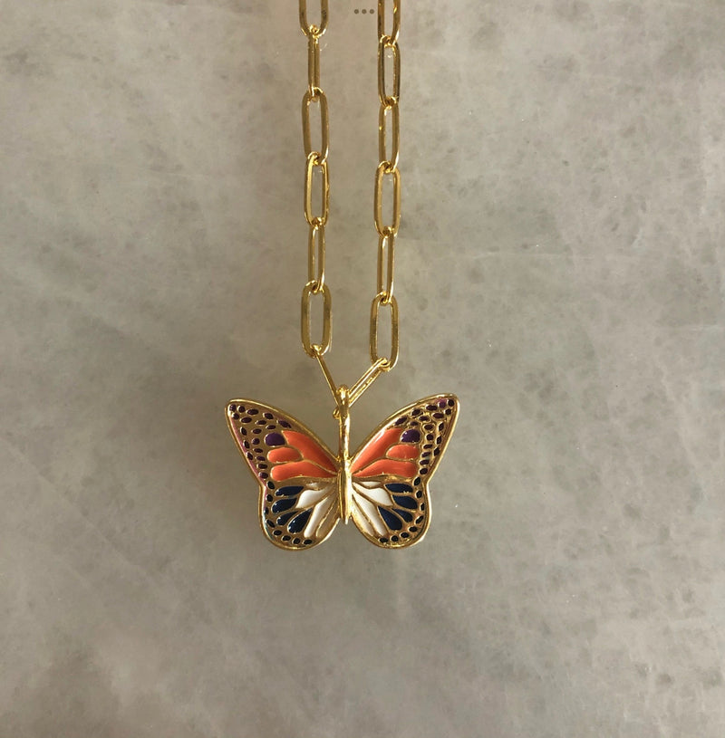Antique Butterfly Necklace | Online Jewellery Store | Azure Chic