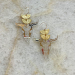 Acrylic Longhorn Earrings