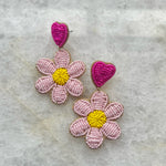 Beaded Earrings - Flower