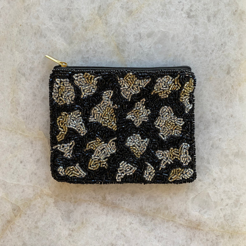 Black Cheetah Coin Purse