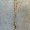 Gold Butterfly Enamel Charm Choker