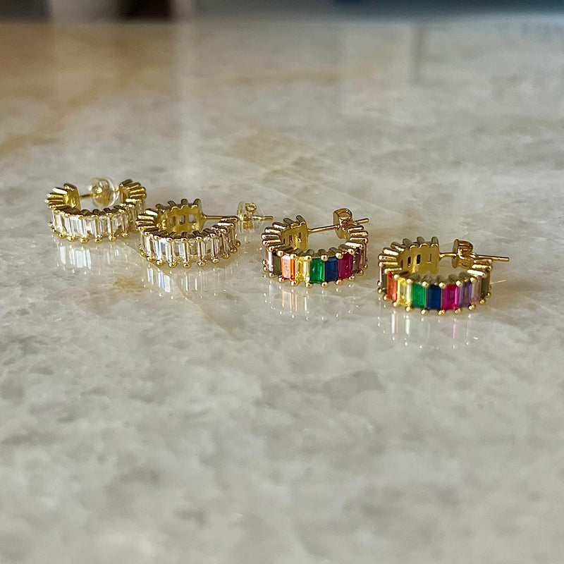 On Holiday Huggie Earrings