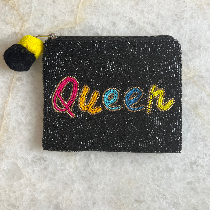 Black “queen” coin purse