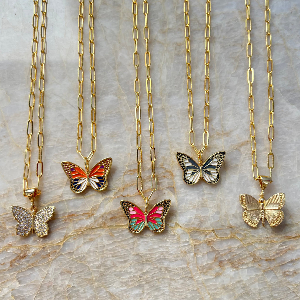Mariposa butterfly necklace deals