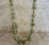 Leather Knotted Recycled Glass Necklace